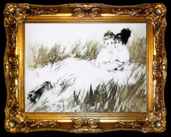 framed  Louis Lcart In the wheat fields, ta009-2